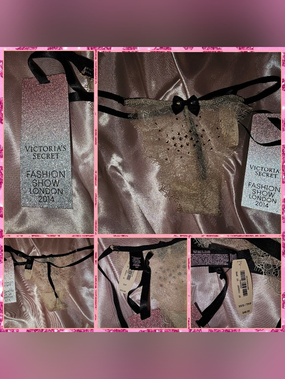 Victoria's Secret 2014 London Fashion Show Blinged Lace Thong